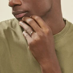 Histoire d'Or Aphroditia Demi Jonc Bombe Trouwring Wit Platina* Bijoux Personnalisés|Bagues