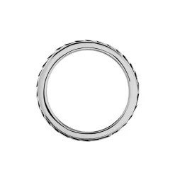 Outlet Histoire d'Or Bague Acier Blanc Gordon