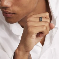 Clearance Histoire d'Or Bague Acier Blanc Ugo