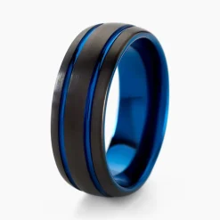 Online JOURDAN Bague Acier Bleu