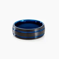 Online JOURDAN Bague Acier Bleu