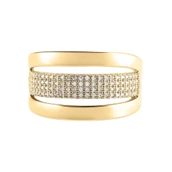 Outlet Histoire d'Or Bague Adelicia Plaqué Or Jaune Oxyde De Zirconium