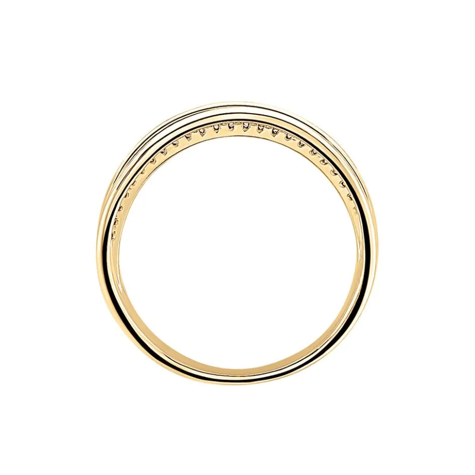 Outlet Histoire d'Or Bague Adelicia Plaqué Or Jaune Oxyde De Zirconium