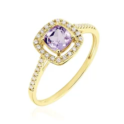 Histoire d'Or Bague Adrienna Or Jaune Améthyste Oxyde De Zirconium* Bagues|Bagues Avec Pierre
