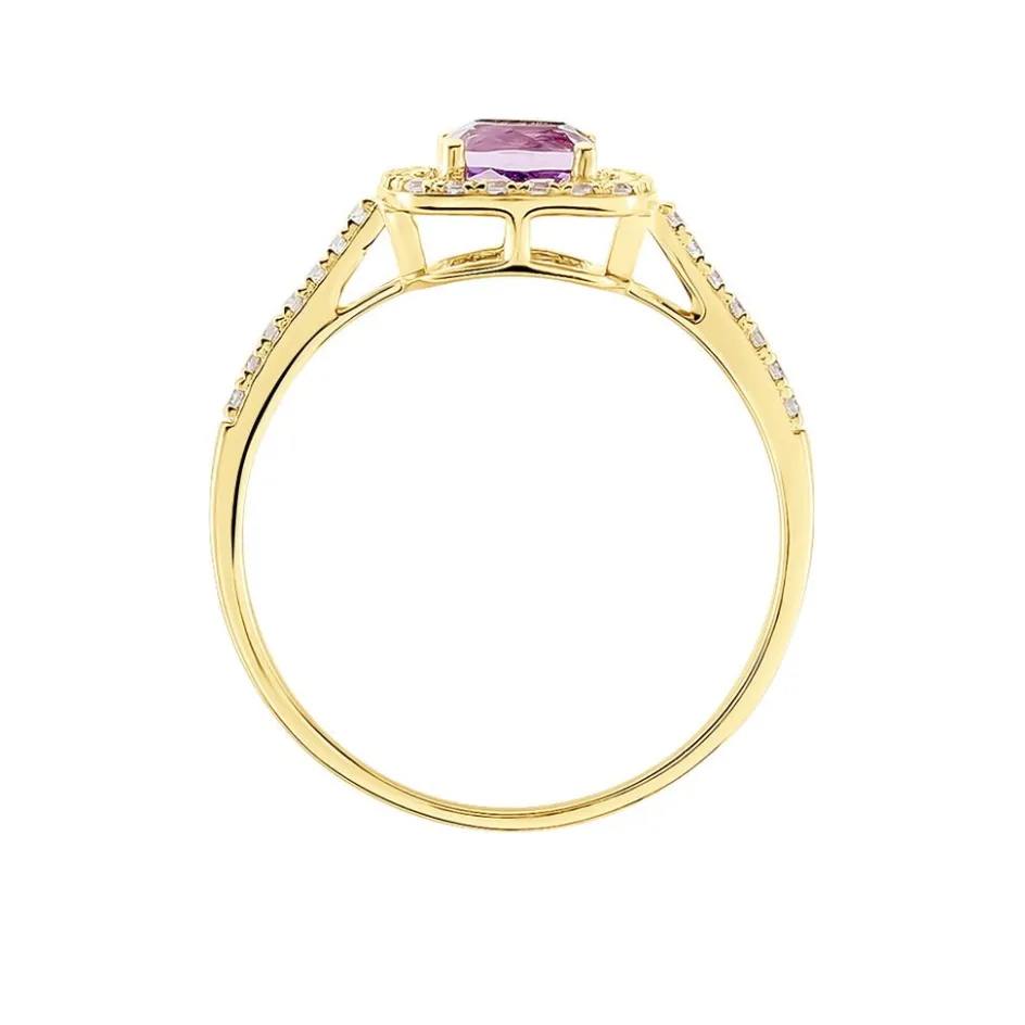 Histoire d'Or Bague Adrienna Or Jaune Améthyste Oxyde De Zirconium* Bagues|Bagues Avec Pierre