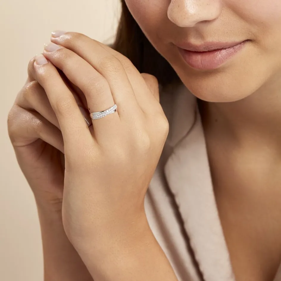 Sale Histoire d'Or Bague Aglae De Zirconium or blanc oxyde