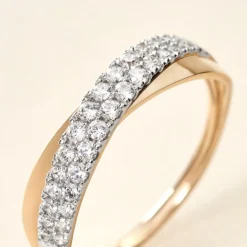 Clearance Histoire d'Or Bague Aglae De Zirconium or jaune oxyde