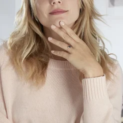 Histoire d'Or Bague Aimie Or Rose Topaze Et Oxyde De Zirconium