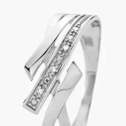 Discount Histoire d'Or Bague Ainhoa or blanc diamant
