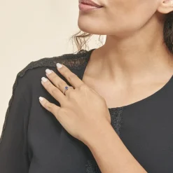 Histoire d'Or Bague Alyse Or Blanc Saphir Et Diamant* Bagues|Bagues Avec Pierre