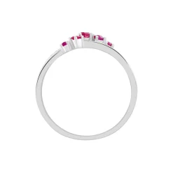 Outlet Histoire d'Or Bague Amarylis Diamant or blanc rubis
