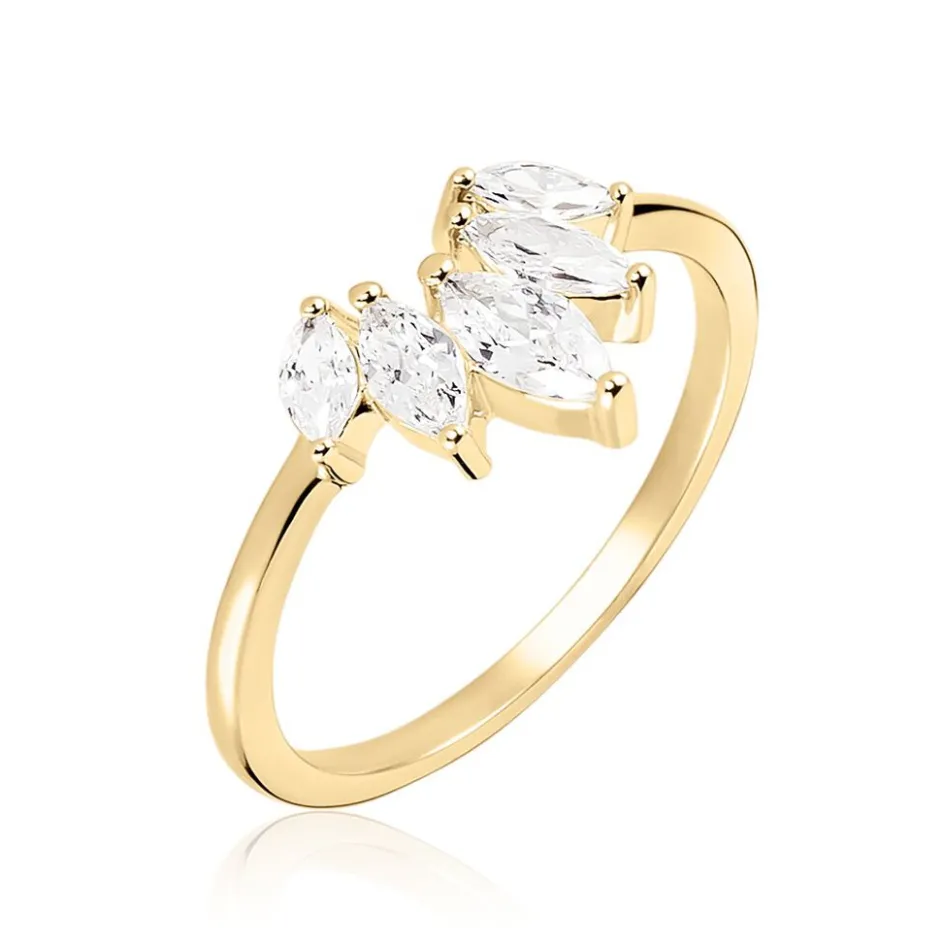 Histoire d'Or Bague Amazonia Plaqué Or Jaune Oxyde De Zirconium* Bagues|Bagues Fantaisie