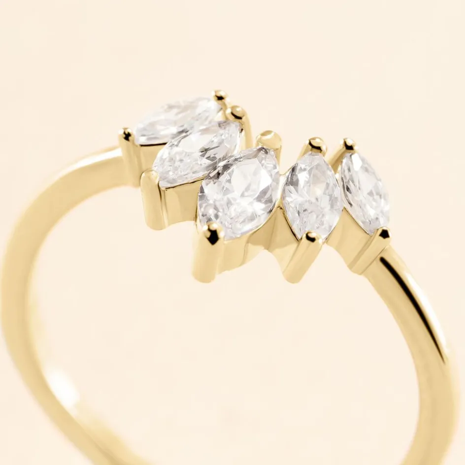 Histoire d'Or Bague Amazonia Plaqué Or Jaune Oxyde De Zirconium* Bagues|Bagues Fantaisie