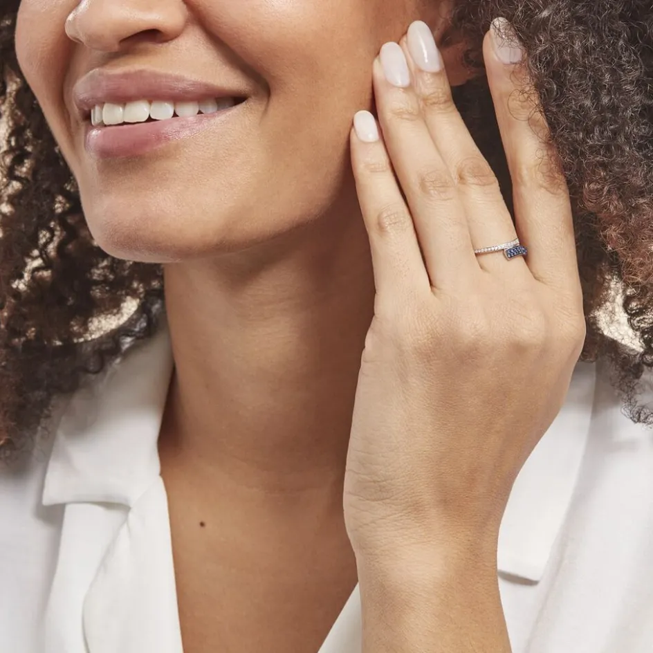 Histoire d'Or Bague Amelie Or Blanc Saphir Et Diamant* Bagues|Bagues Avec Pierre