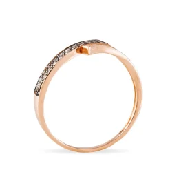 Histoire d'Or Bague Amelie Or Rose Rubis Et Diamant
