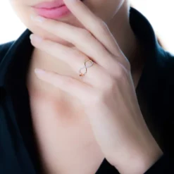 Histoire d'Or Bague Anais Or Blanc Diamant* Bagues|Bagues Avec Pierre