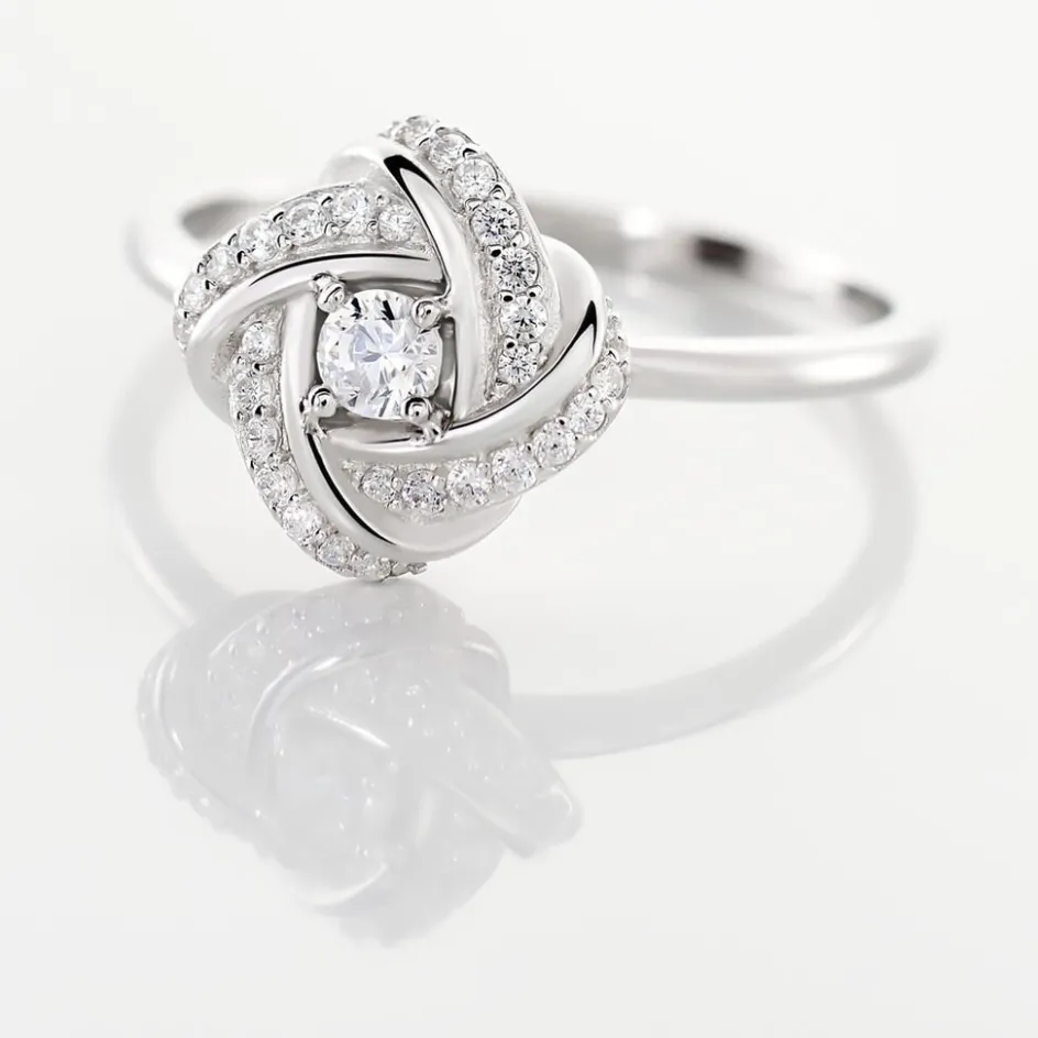 Best Histoire d'Or Bague Anasthase Argent Blanc Oxyde De Zirconium
