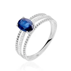 Histoire d'Or Bague Andrea Or Blanc Saphir Et Diamant* Bagues|Bagues Avec Pierre