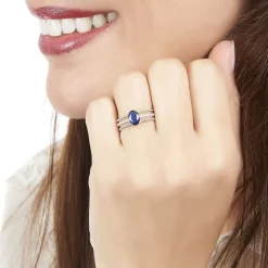 Histoire d'Or Bague Andrea Or Blanc Saphir Et Diamant* Bagues|Bagues Avec Pierre