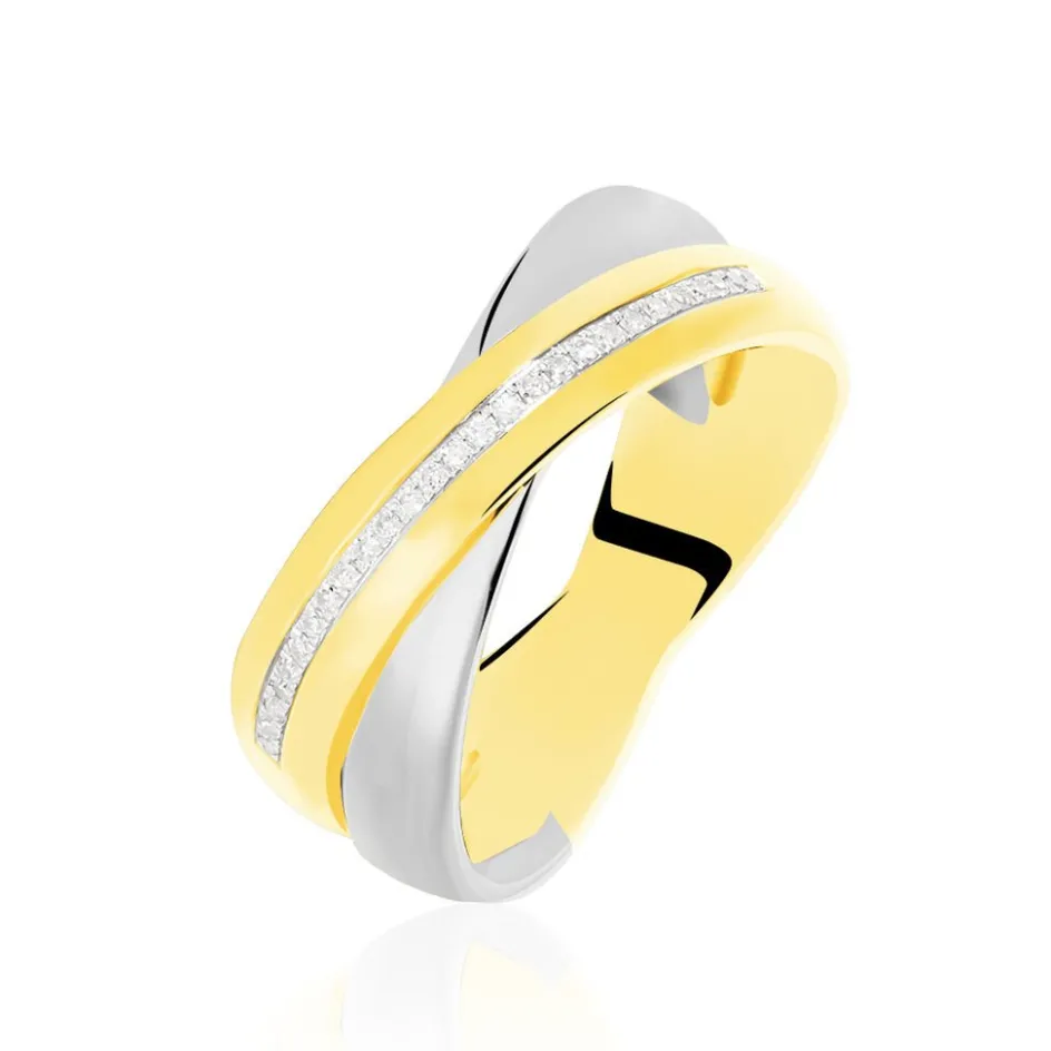 Histoire d'Or Bague Andrette Or Bicolore Diamant* Bagues|Bagues Avec Pierre