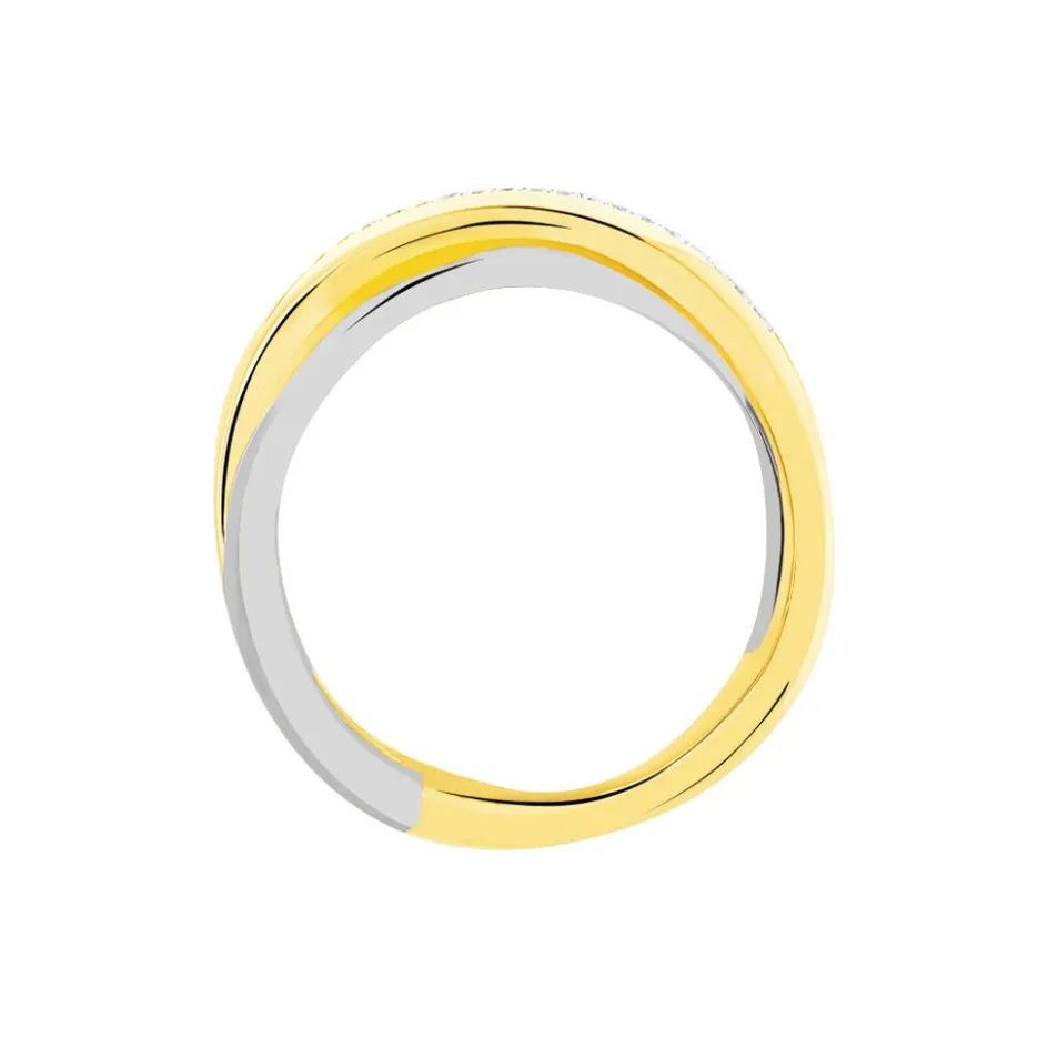 Histoire d'Or Bague Andrette Or Bicolore Diamant* Bagues|Bagues Avec Pierre