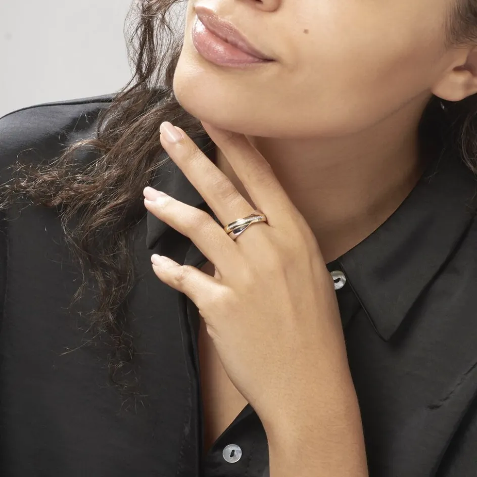 Histoire d'Or Bague Andrette Or Bicolore Diamant* Bagues|Bagues Avec Pierre