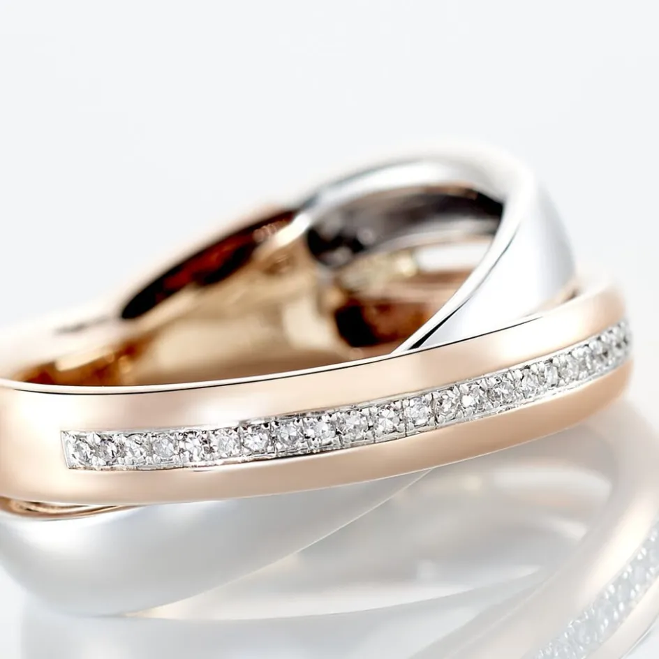 Histoire d'Or Bague Andrette Or Bicolore Diamant* Bagues|Bagues Avec Pierre