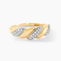 Outlet Histoire d'Or Bague Andriy Or Jaune Oxyde De Zirconium