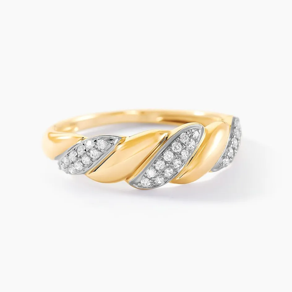 Outlet Histoire d'Or Bague Andriy Or Jaune Oxyde De Zirconium