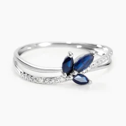 Histoire d'Or Bague Angie Or Blanc Saphir Diamant* Bagues|Bagues Avec Pierre