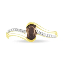 Histoire d'Or Bague Anja Or Jaune Quartz Et Diamant* Bagues|Bagues Avec Pierre