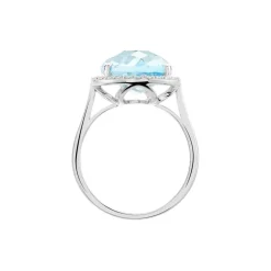 Histoire d'Or Bague Anna Or Blanc Topaze Et Oxyde De Zirconium* Bagues|Bagues Avec Pierre