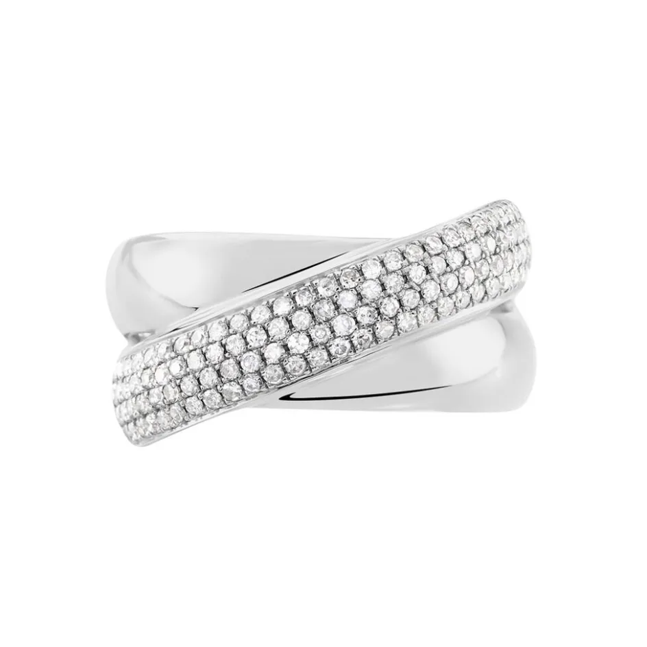 Histoire d'Or Bague Annoncia Or Blanc Diamant* Bagues|Bagues Avec Pierre
