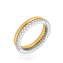 Histoire d'Or Bague Apia Argent Bicolore Oxyde De Zirconium