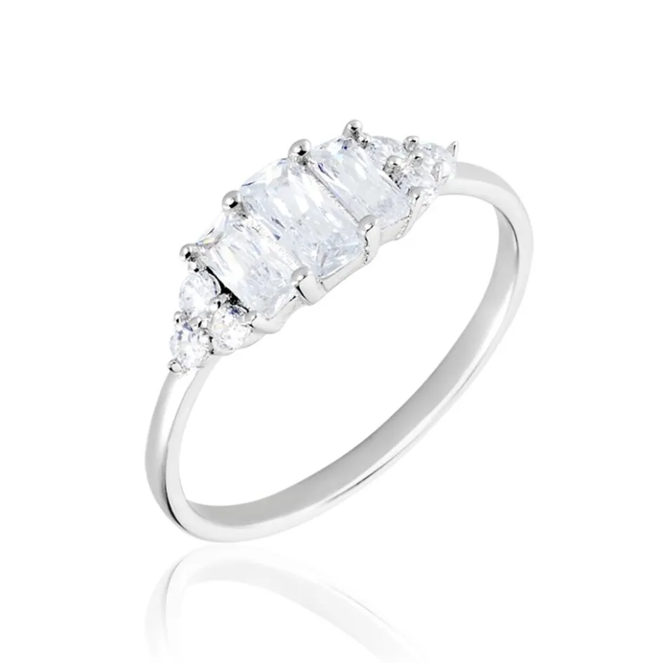Histoire d'Or Bague Aranka Argent Blanc Oxyde De Zirconium* Bagues|Bagues Fantaisie