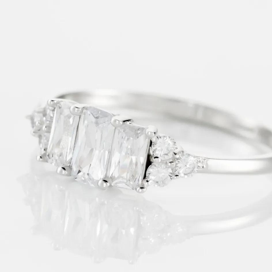 Histoire d'Or Bague Aranka Argent Blanc Oxyde De Zirconium* Bagues|Bagues Fantaisie