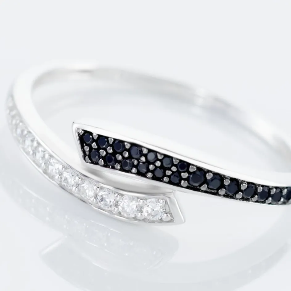 Histoire d'Or Bague Argent Blanc Agafya Oxydes De Zirconium* Bagues|Bagues Fantaisie