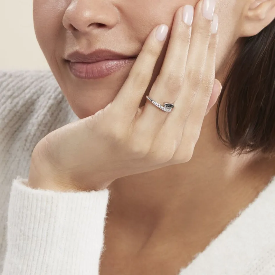 Histoire d'Or Bague Argent Blanc Agafya Oxydes De Zirconium* Bagues|Bagues Fantaisie
