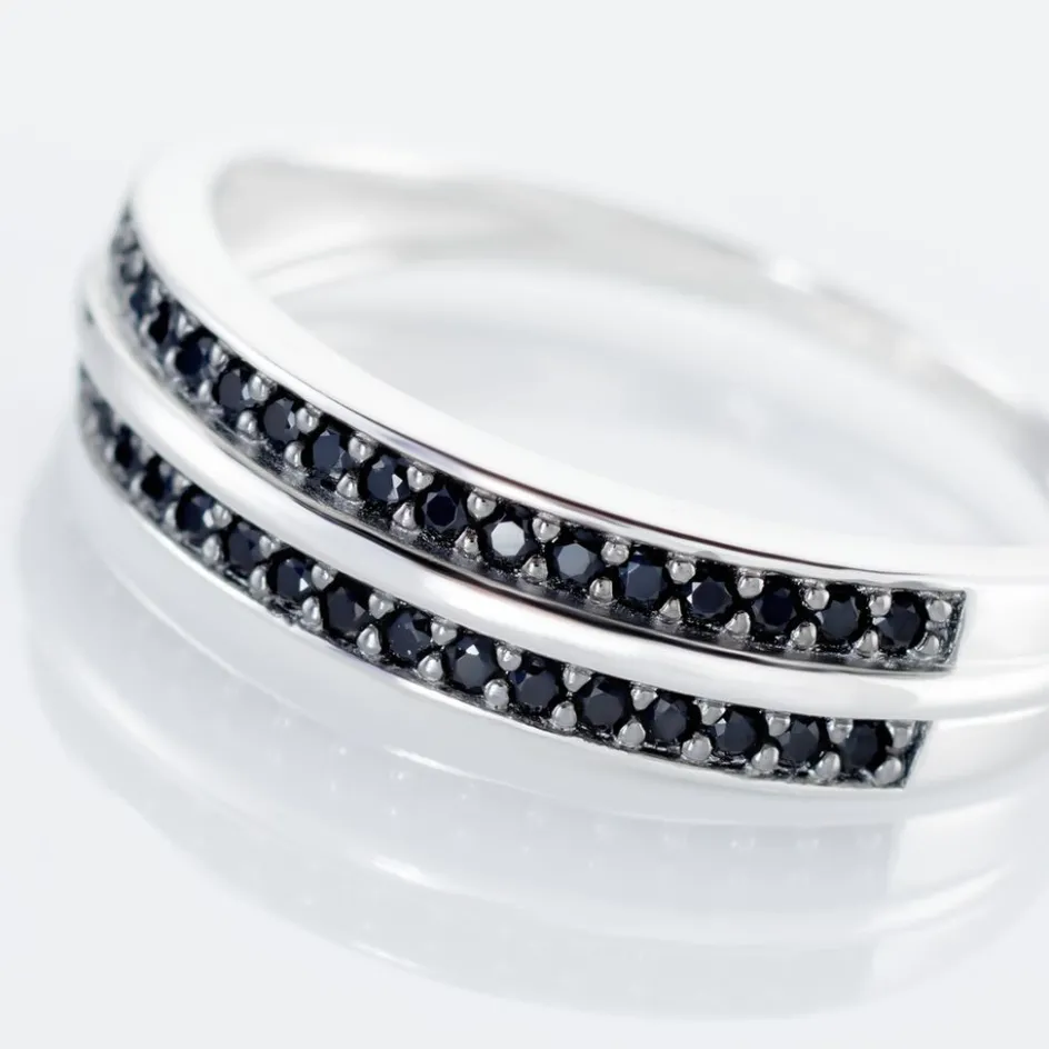 Histoire d'Or Bague Argent Blanc Agapios Oxydes De Zirconium* Bagues|Bagues Fantaisie