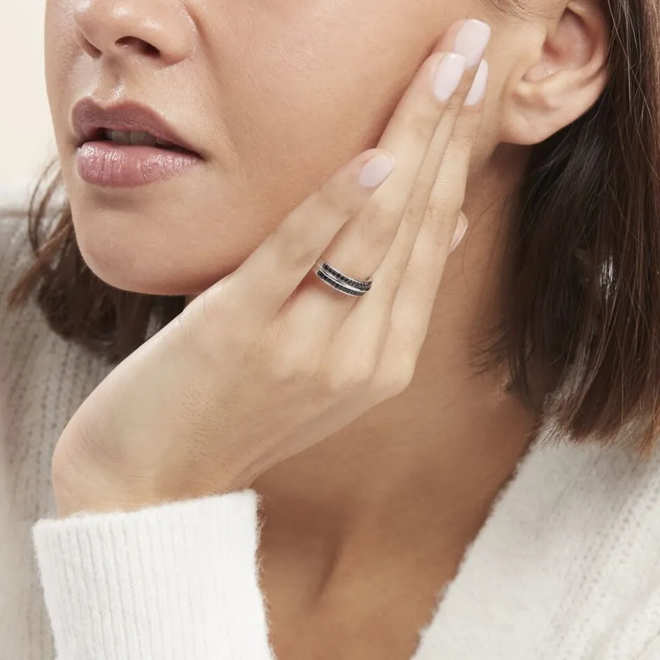 Histoire d'Or Bague Argent Blanc Agapios Oxydes De Zirconium* Bagues|Bagues Fantaisie