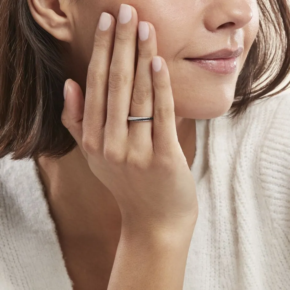 Histoire d'Or Bague Argent Blanc Agoston Oxydes De Zirconium* Bagues|Bagues Avec Pierre