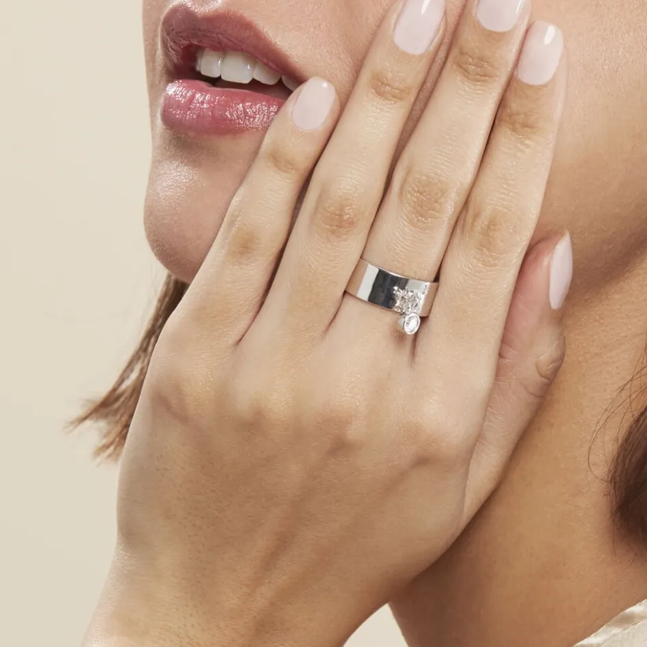 Histoire d'Or Bague Argent Blanc Ainslie Oxyde De Zirconium* Bagues|Bagues Fantaisie