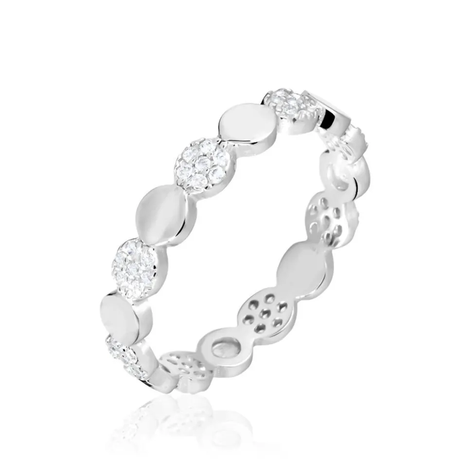 Histoire d'Or Bague Argent Blanc Capricia Oxydes De Zirconium* Bagues|Bagues Fantaisie