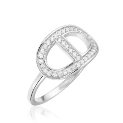 Sale Histoire d'Or Bague Argent Blanc Caprina Oxydes De Zirconium