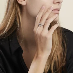 Sale Histoire d'Or Bague Argent Blanc Caprina Oxydes De Zirconium