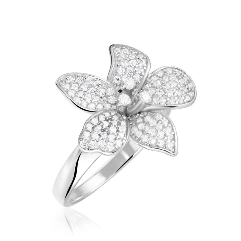 Histoire d'Or Bague Argent Blanc Catherine Oxydes De Zirconium* Bagues|Bagues Fantaisie