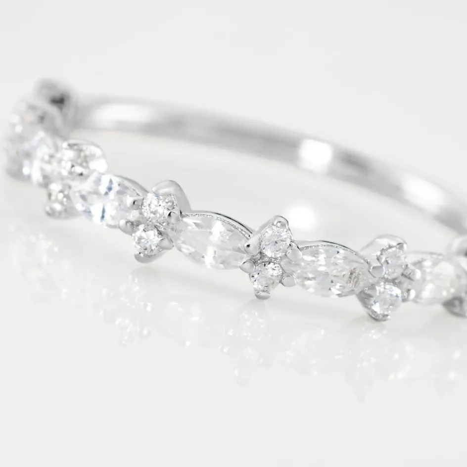 Outlet Histoire d'Or Bague Argent Blanc Coby Oxydes De Zirconium