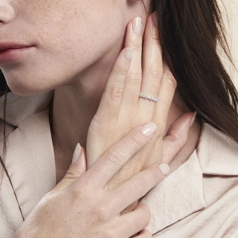 Outlet Histoire d'Or Bague Argent Blanc Coby Oxydes De Zirconium