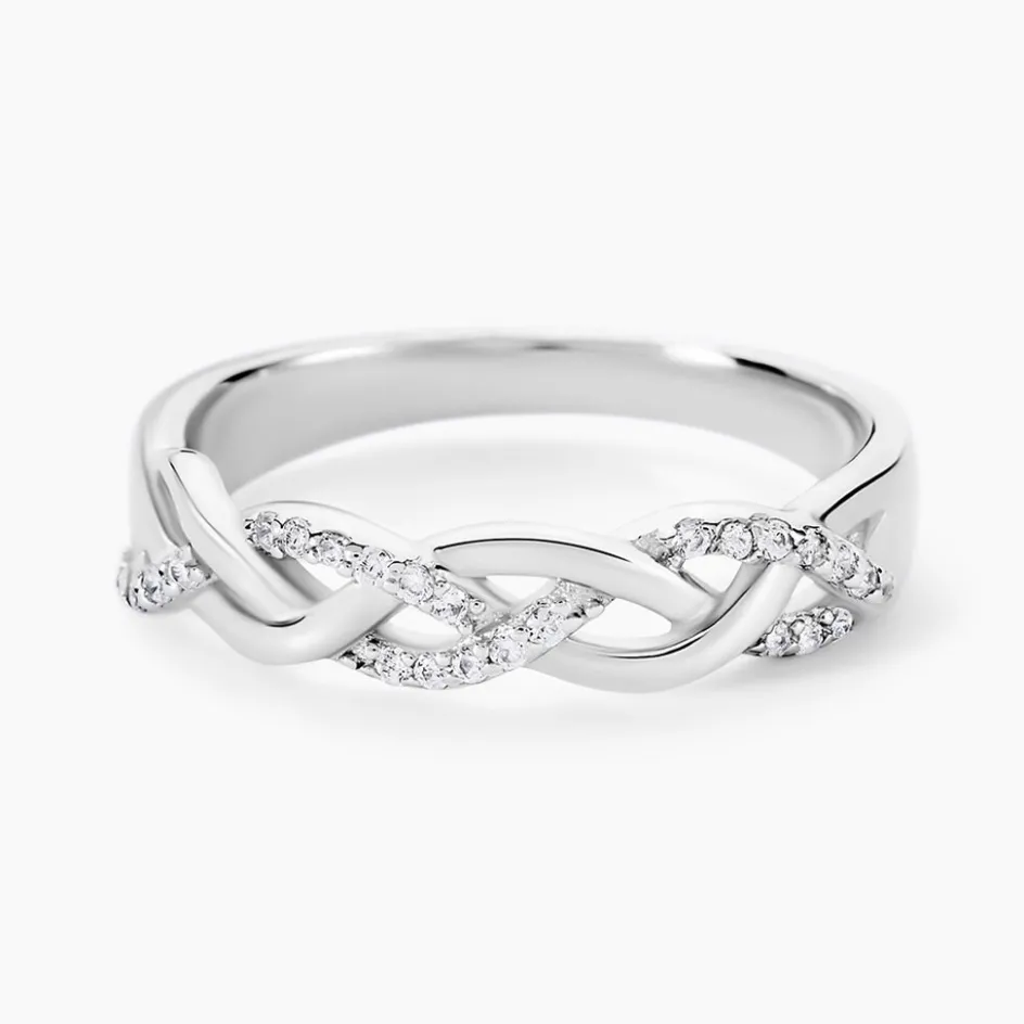 Histoire d'Or Bague Argent Blanc Cyriaca Oxydes De Zirconium* Bagues|Bagues Fantaisie