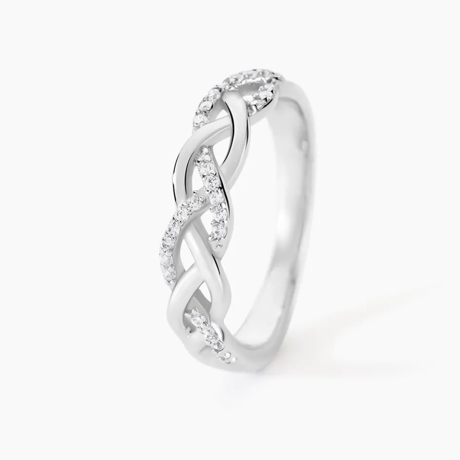 Histoire d'Or Bague Argent Blanc Cyriaca Oxydes De Zirconium* Bagues|Bagues Fantaisie